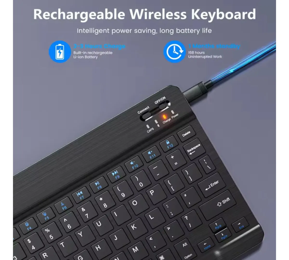 Kit Teclado + Mouse Para Ipad Tablet Celular Pc Bluetooth - Imagen 10