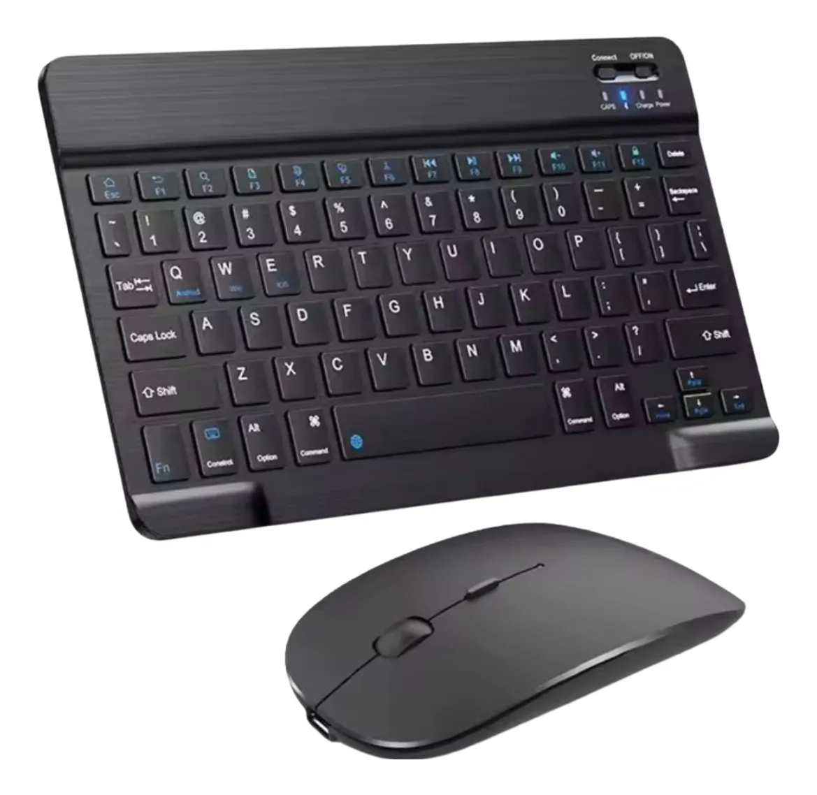 Kit Teclado + Mouse Para Ipad Tablet Celular Pc Bluetooth