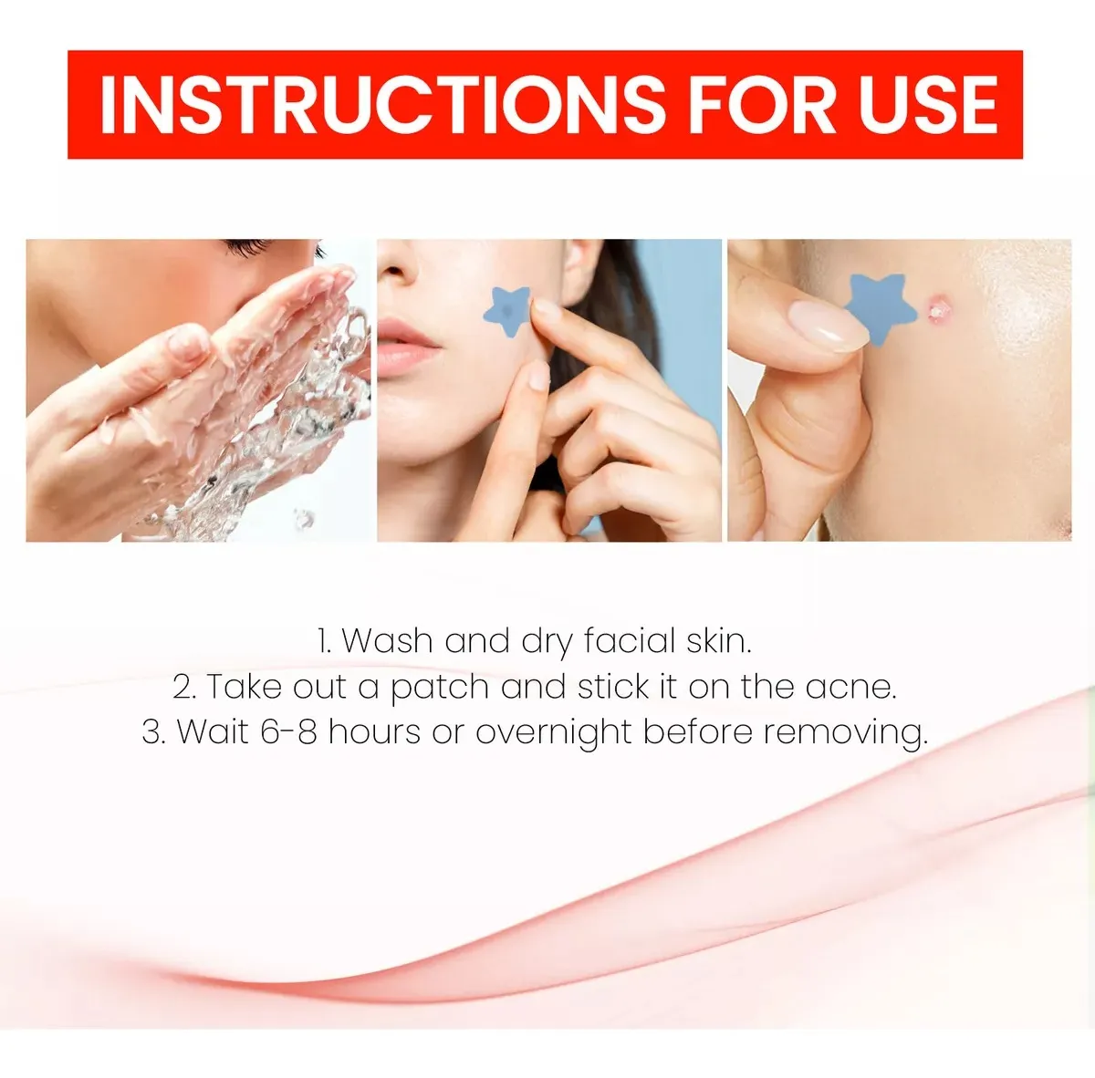 Parches Para Acné O Espinillas En Forma De Estrella 200 Pat - Imagen 7