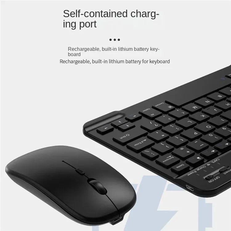 Kit Teclado + Mouse Para Ipad Tablet Celular Pc Bluetooth - Imagen 13