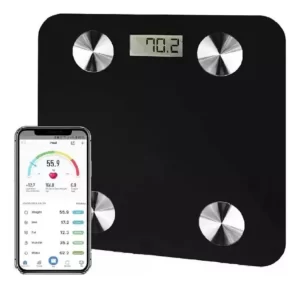 Bascula Inteligente Digital Color Negro Con Baterias