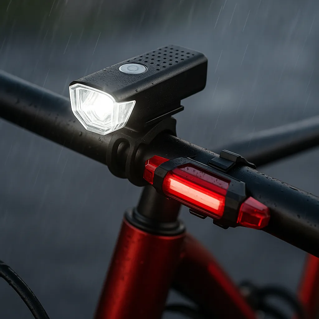Luz Bicicleta Delantera Y Trasera Recargable Usb Impermeable - Imagen 6