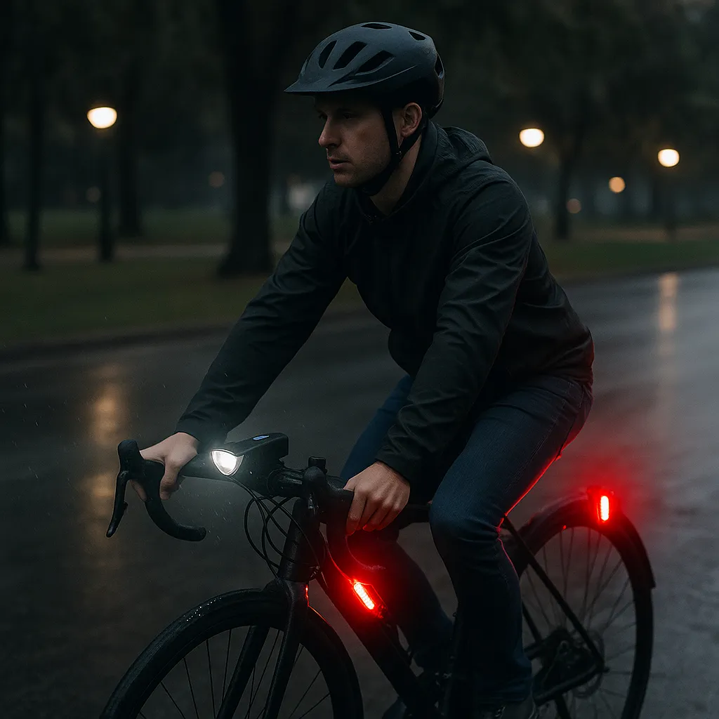 Luz Bicicleta Delantera Y Trasera Recargable Usb Impermeable - Imagen 5