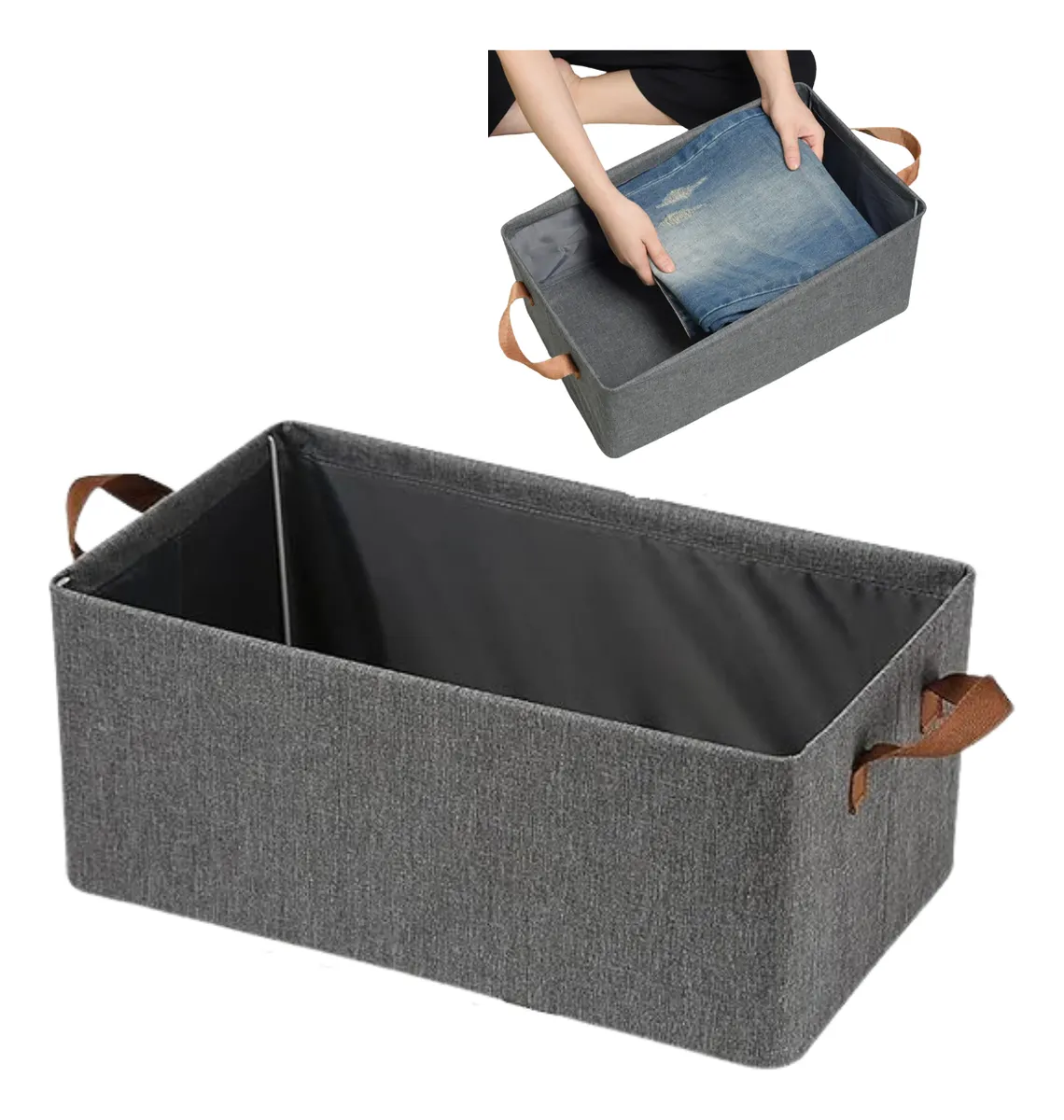 Bolsa Organizador Ropa Caja Plegable Asa Almacenamiento