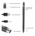 Lápiz Táctil Capacitivo Universal Punta Suave Alta Precisión Negro