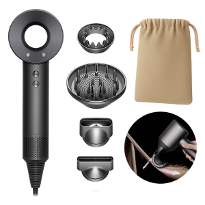 Secador De Pelo Dupe Dyson Iónico Supersonic 1600w Alta Velocidad Color Gris