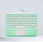 Teclado Bluetooth Touchpad Compatible Con Ipad Android Laptop Verde Claro