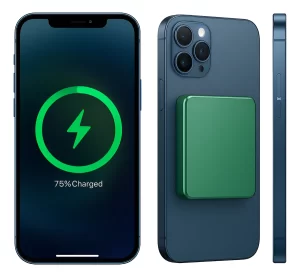 Power Bank Magnético 10.000mah Usb-c Para Iphone Ligero Verde