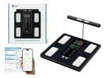 Báscula Pesa Balanza Bioimpedancia Inteligente Digital Bluetooth Mundo Mkt App Feelfit +45 Mediciones Corporales Imc Grasa Peso Multiusuario Alta Precisión Compatible Con Android E Ios Negro