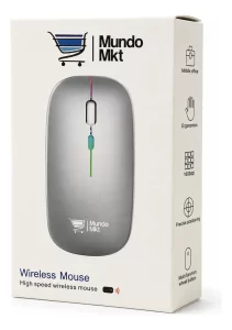 Mouse Inalámbrico Recargable 2.4g + Bluetooth Silencioso